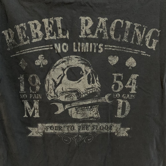 Rebel Racing No Limits T-Shirt, Black - Picture 2 of 2